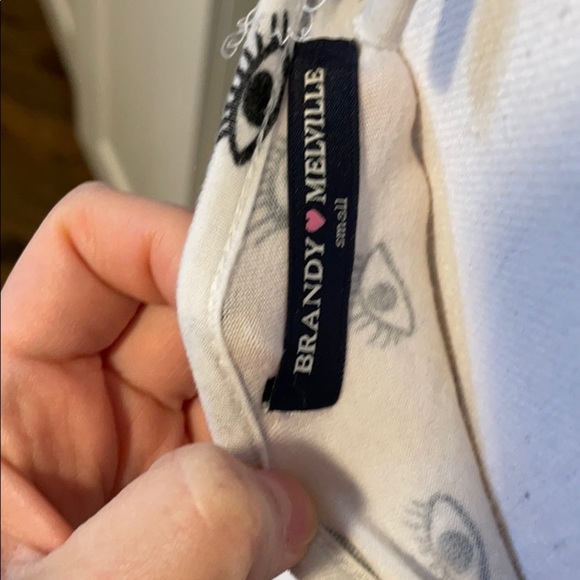 Brandy Melville Eye Cropped Halter Top - Picture 8 of 8